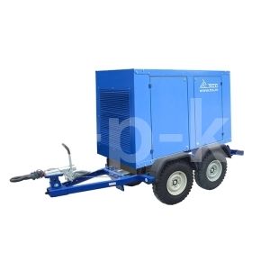 Дизельный генератор ТСС АД-40С-Т400-1РМ7 РПМ на прицепе 028296, 024504, 036298 передвижной фото