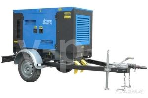 Дизельный генератор ТСС АД-20С-Т400-1РКМ16 в шумозащитном кожухе на прицепе 038146,028439 фото
