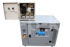 Дизельный генератор Амперос LDG16500E-3 стартер в кожухе с АВР  фото