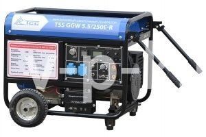 Бензиновый генератор ТСС GGW 5.5/250E-R в шумозащитном кожухе  фото