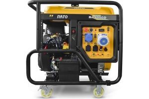 Бензиновый генератор  R19000D электростартер + колесный комплект
