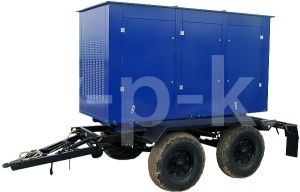 Дизельный генератор ТСС АД-520С-Т400-1РМ9 РПМ на прицепе с АВР 021913 фото