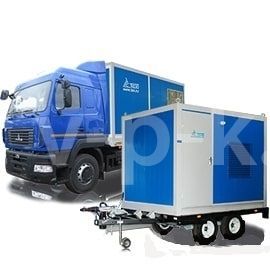 Дизельный генератор ТСС АД-250С-Т400-1РМ17 (mecc alte) на прицепе с АВР