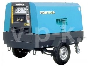 Винтовой компрессор Airman PDS130SC на шасси