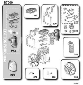 Рабочий комплект + масло b7000