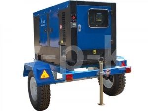 Дизельный генератор ТСС АД-60С-Т400-1РКМ5 в шумозащитном кожухе на прицепе 10208 передвижной фото