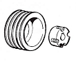 9076389 Шкив компрессора ABAC