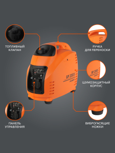 Бензиновый генератор PATRIOT GP 2000 i 474101035 для газового котла фото