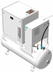 Компрессор сжатого воздуха РЕМЕЗА КС3-8-270Д спиральный стоматологический фото