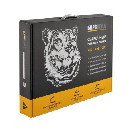 Горелка для полуавтомата БАРС MIG-15 FLEX (180 А, ⌀ 0,6-1,0 мм, 5 м, возд, аналог ERGOPLUS 15 Трафимет)