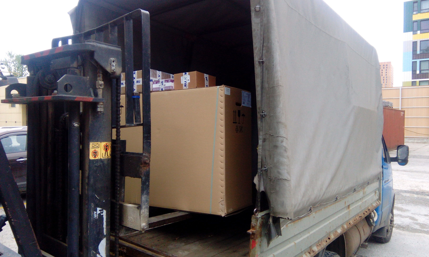 Отгрузка поршневых компрессоров Remeza СБ4/С-100.LB30A и Remeza СБ4/Ф-270.LB50 в транспортную компанию