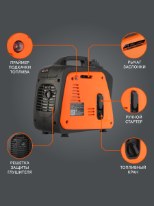 Бензиновый генератор PATRIOT GP 1000 i 474101025 для дачи бесшумный фото