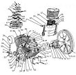 R 21122005 Головка цилиндра M12 (правая) LT100 для lt100