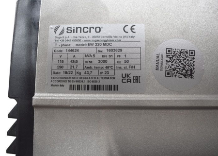 Дизельный генератор  192FAE-220MDC-B