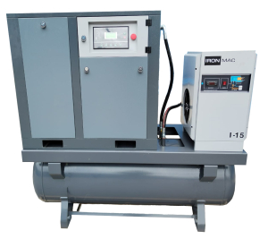 Винтовой компрессор IRONMAC IC 10/8 C VSD DF 500L (IP23) с осушителем фото
