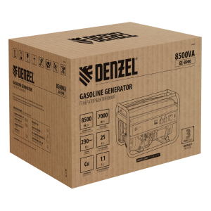 Бензиновый генератор DENZEL GE 8900 94639 передвижной фото